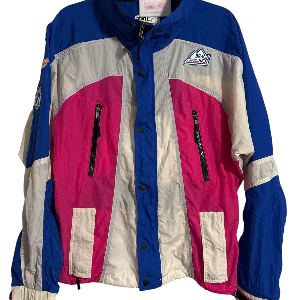 NWT Beach Riot Glacier Water Resistant Windbreaker Magenta Monsoon - Women’s M